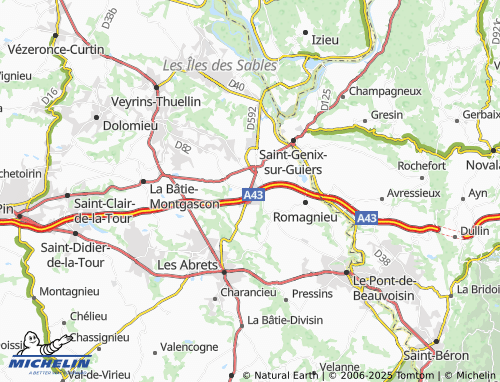 MICHELIN Chimilin map - ViaMichelin