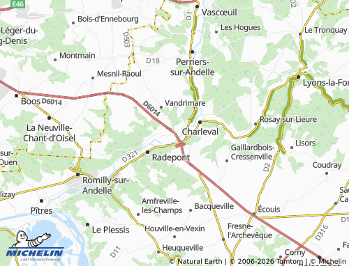 MICHELIN Fleury-sur-Andelle map - ViaMichelin
