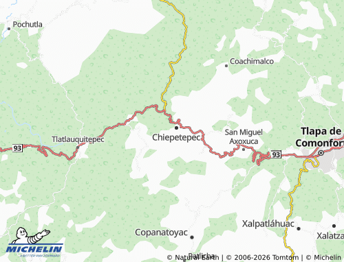 Mappa MICHELIN Chiepetec Centro - ViaMichelin