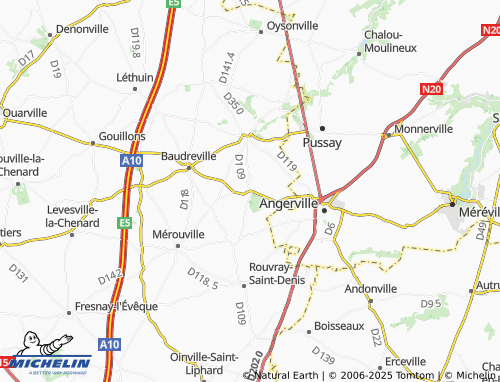 Carte MICHELIN Arnouville - ViaMichelin