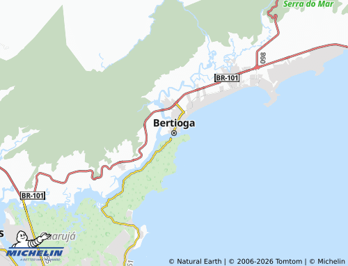 MICHELIN Bertioga map - ViaMichelin