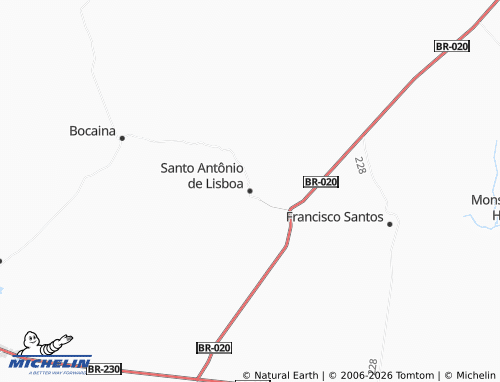 Mappa MICHELIN Santo Antônio de Lisboa - ViaMichelin