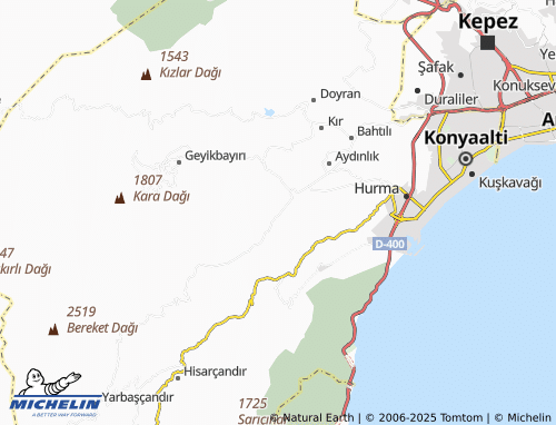 MICHELIN Hacısekililer map - ViaMichelin