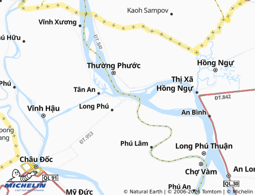 Mapa MICHELIN Tân Châu - ViaMichelin
