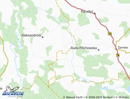 MICHELIN-Landkarte Siucice-Kolonia - ViaMichelin