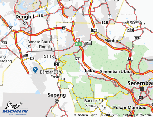 MICHELIN-Landkarte Kampung Kondok - ViaMichelin