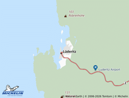 Mappa MICHELIN Lüderitz Extension 3 - ViaMichelin
