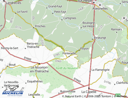 Carte MICHELIN Les Reteaux - ViaMichelin