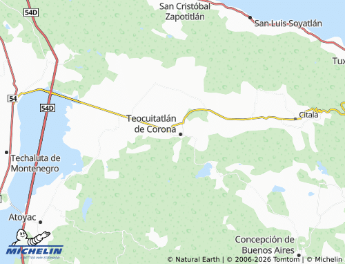 Mappa MICHELIN El Mirador, Los Pitayos - ViaMichelin