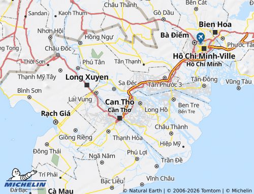 Mapa MICHELIN Châu Thành - ViaMichelin
