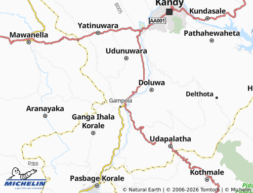 MICHELIN Ilangawatta map - ViaMichelin