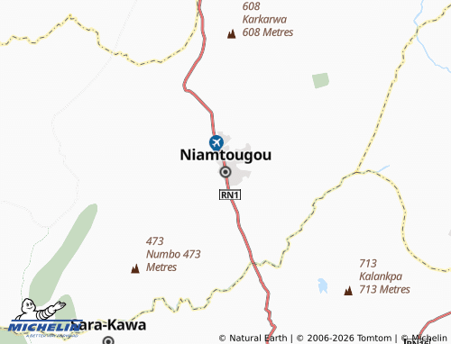 MICHELIN Niamtougou map - ViaMichelin