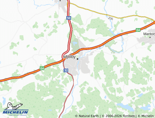 Carte MICHELIN Mjölby - ViaMichelin