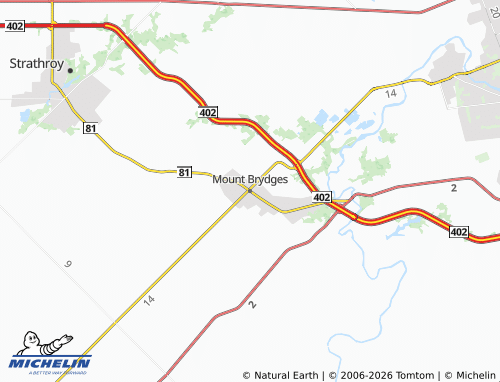 Mapa MICHELIN Mount Brydges - ViaMichelin