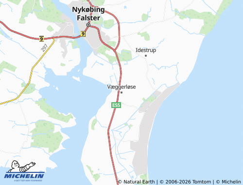 Mappa MICHELIN Væggerløse - ViaMichelin