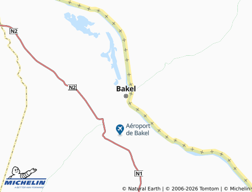 MICHELIN-Landkarte Bakel - ViaMichelin