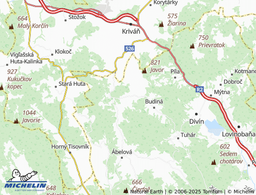 MICHELIN Svätošovo map - ViaMichelin