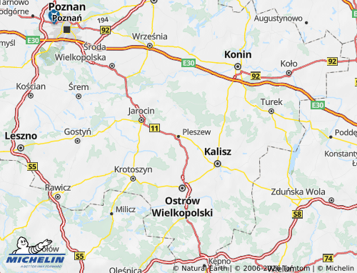 Carte MICHELIN Pleszewski - ViaMichelin