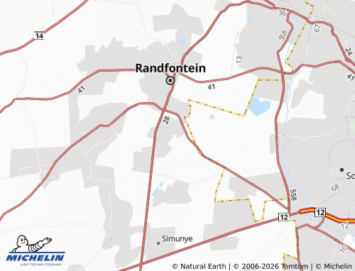 Kaart MICHELIN Mohlakeng Extension 8 - ViaMichelin