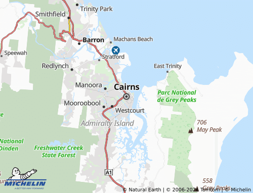 Mapa MICHELIN Cairns - ViaMichelin
