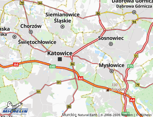 MICHELIN-Landkarte Zawodzie - ViaMichelin