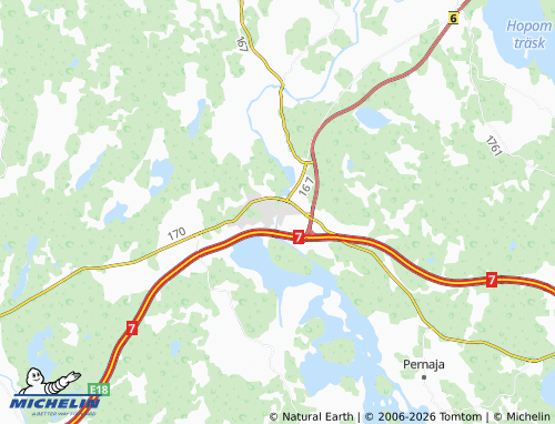 MICHELIN-Landkarte Koskenkylä - ViaMichelin