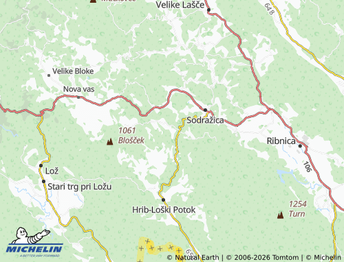 MICHELIN Kržeti map - ViaMichelin
