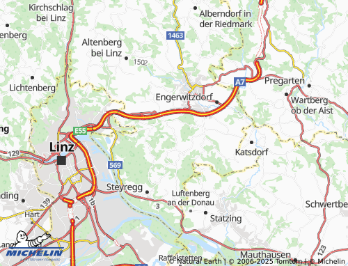 MICHELIN-Landkarte Aigen - ViaMichelin