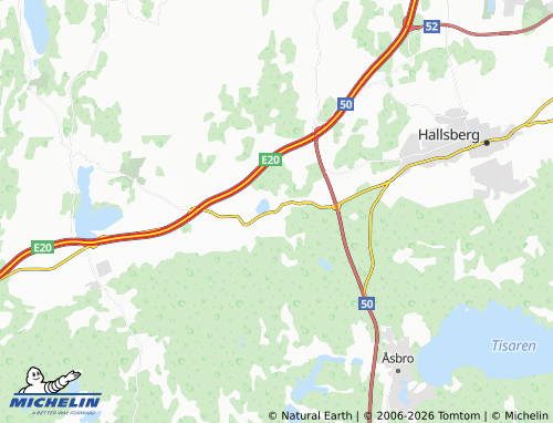 MICHELIN Östansjö map - ViaMichelin