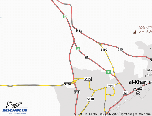 Carte MICHELIN al-Afjih - ViaMichelin