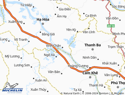 MICHELIN Vĩnh Chân map - ViaMichelin