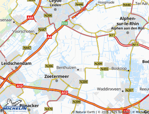 Kaart MICHELIN Gelderswoude - ViaMichelin