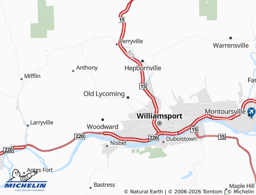 Mappa MICHELIN Old Lycoming - ViaMichelin