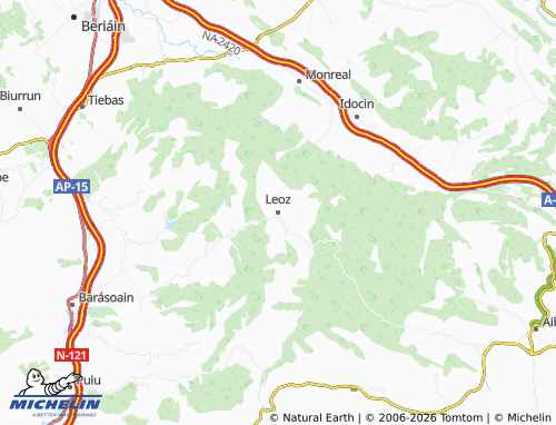 MICHELIN-Landkarte Leoz - ViaMichelin