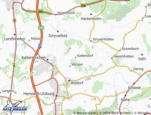 MICHELIN Kattendorf map - ViaMichelin