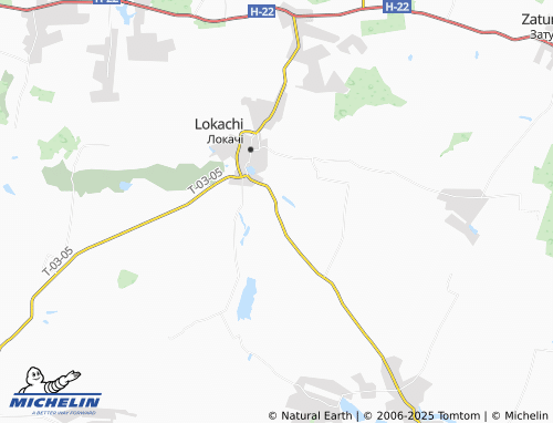 MICHELIN-Landkarte Kozliv - ViaMichelin