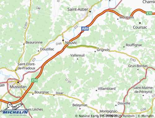 Carte MICHELIN Vallereuil - ViaMichelin