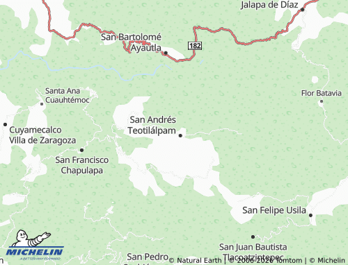 Mappa MICHELIN de la Santa Cruz - ViaMichelin