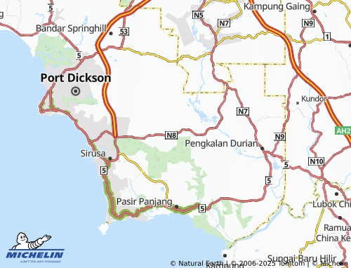 Carte MICHELIN Kampung Baru Sungai Menyala Sua Betong - ViaMichelin