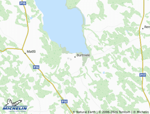 Kaart MICHELIN Burtnieki - ViaMichelin