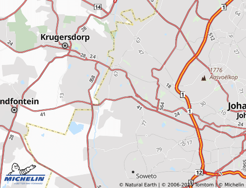 MICHELIN Davidsonville Outlying map - ViaMichelin