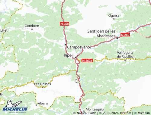 Mappa MICHELIN Ripoll - ViaMichelin