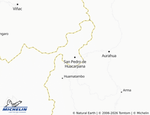 Mappa MICHELIN San Pedro de Huacarpana - ViaMichelin