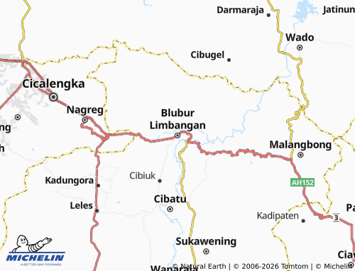 MICHELIN-Landkarte Blubur Limbangan - ViaMichelin