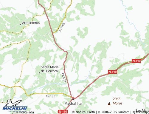 MICHELIN Becedillas map - ViaMichelin