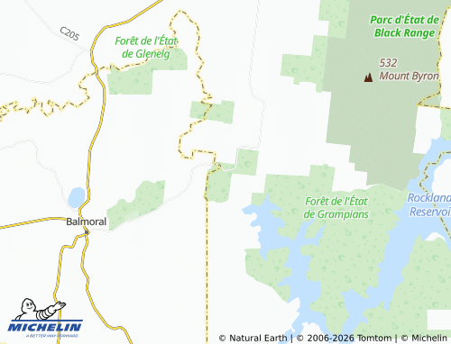 Mapa MICHELIN Rocklands - ViaMichelin