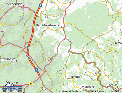 Carte MICHELIN Bergrath - ViaMichelin