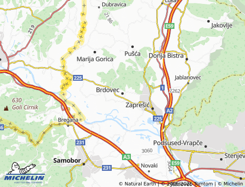 MICHELIN Brdovec map - ViaMichelin