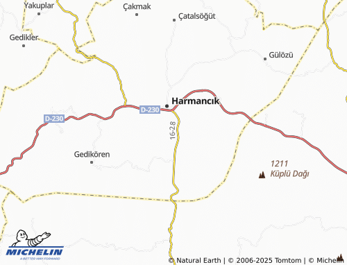 MICHELIN Bekdemirler map - ViaMichelin