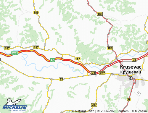 Mapa MICHELIN Bela Voda - ViaMichelin